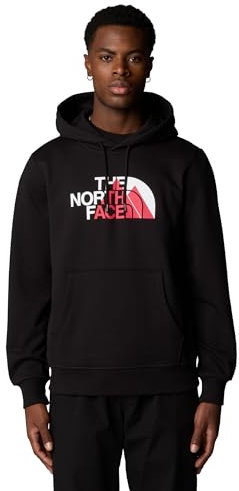 The North Face - Felpa con Cappuccio Grafica Biner da Uomo - Comfort, Maniche Lunghe - TNF Black, XL