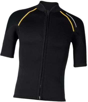 kowaku Abito Neoprene per Uomini, Tuta da Immersione, Giacca con Zip Anteriore, Bagno in Neoprene da 1,5 Mm per Canoa, Sport Acquatici, XXL