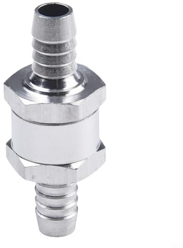 Válvula de retención de combustible de aleación de aluminio, válvula de retención unidireccional para gasolina, diésel, marina, caravana, caravana, barco, agricultura, línea de combustible, 6 mm, 8 mm