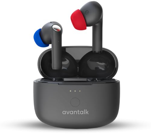 Avantalk Infinity NC – Écouteurs Auracast, Le Audio & Bluetooth évolutifs avec aptX Adaptive, Faible Latence, ANC, appli EQ personnalisée & appels clairs