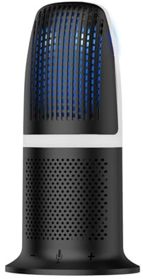 Kavolet Condenser Microphone with Noise Reduction and User-friendly Touch Controls, Bipolar Pattern, Stable Holder, Ideal for Gaming, Streaming, Plug-and-play Microphone for PC and Console