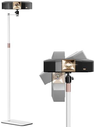 PUTORSEN Universal Projector Stand, Height Adjustable Floor Stand,White