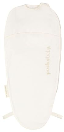 PUCKABABY - Baby-Pucksack 0-3 Monate | 44-62 cm - Piep - Ganzjahres Pucktuch - 0.5 TOG - Baumwolle - Pure