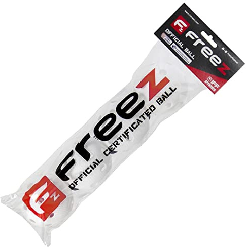 mb-m FREEZ Floorball Ball Official Tube White - 4er Pack Unihockey Bälle weiß