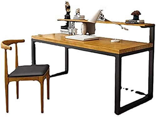 ZUMAHA Kinderschreibtisch Schreibtisch- und Stuhlset aus Massivholz, 5 cm Dicker Computertisch, ergonomischer Stuhl für Arbeitszimmer/Wohnzimmer/Schlafzimmer-Schreibtisch Humanisiert