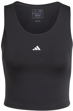 Adidas Femme Techfit Cropped Training Tank Top, Black, M