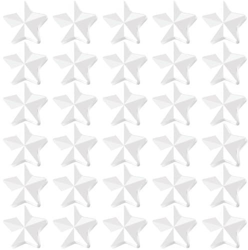 ZDZBLX Magnete für Magnettafel 30 Stück – Starke Kühlschrankmagnete, Mini Magnete Stark, kleine Whiteboard Magnet, Sterne Weiß Dekorative Magnet für Pinnwand Schule Kühlschrank, Magneten Starkem Halt