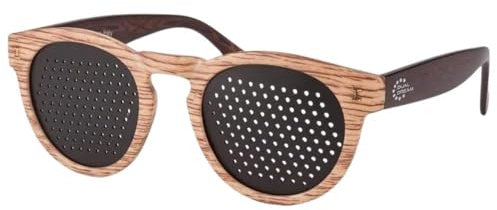 DUAL DREAM - Lochbrille für Augentraining Original Made in Italy, Rasterbrille Augentraining Pinhole Glasses Mann Frau, zur Verbesserung des Sehvermögens