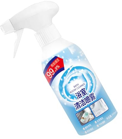 Badezimmer-Reinigungsspray, 300 ml, Badewannen-Schaumreiniger – Duschschaum-Reiniger, Spray, leistungsstarker Reiniger für Badezimmer, Fliesen, Badewanne, Duschreiniger