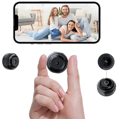 BSLVWG Espion caméra cachée sans Fil Petite caméra Full HD 1080p Vision Nocturne détection de Mouvement caméra secrète Mini Babysitter Home Security caméra de Surveillance Mini Petite caméra