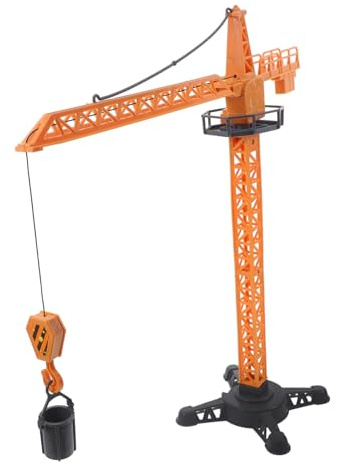 SHINEOFI Juguete De Construcción Grúa Torre para Niños, Color Amarillo, con Piezas Desmontables y Mecanismo Giratorio, Juego Educativo Stem para Aprendizaje y Diversión Familiar