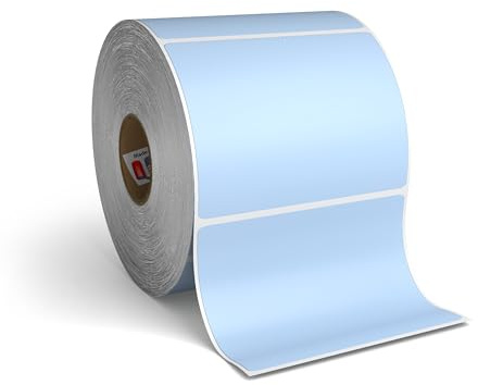 4 X 3 Direct Thermal Perforated Stickers Labels for Shipping Labels, Inventory, and Color Coding - Compatible with Zebra, Rollo, Godex and More