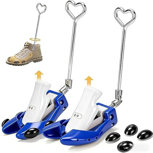 WUDLi Allargatori Per Stivali Da Cowboy, Allarga Scarpe Per Piedi Larghi Da Uomo, Alberi Per Scarpe Regolabili In Lunghezza E Larghezza Per Uomo E Donna blue
