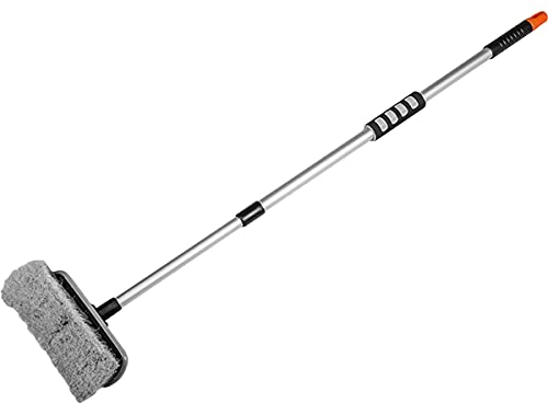 Brosse de lavage télescopique pour voiture - En polypropylène - 80-130 cm - Tête de brosse 20 cm - ES2072
