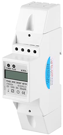 10 – 40 A Medidor Eléctrico Contador Monofásico Din Rail Display De Cristal Líquido Digital Métrica Kwh Para Uso Industrial
