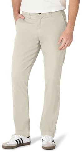 Amazon Essentials Pantalon Chino Extensible Décontracté à Coupe Athlétique (Grandes Tailles Disponibles) Homme, Havane, 40W / 28L