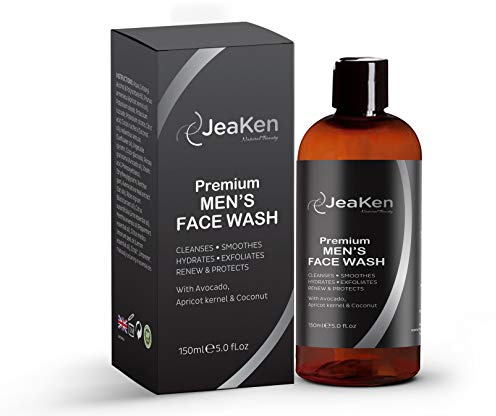 WASCHGEL GESICHT MÄNNER - 150 ml Anti Pickel Waschgel Glättet, Spendet Feuchtigkeit und Peelt die Haut
