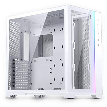 Magniumgear Neo Qube 2, Tour Moyenne ATX à Double Chambre, éclairage numérique-RVB, Panneaux en Verre trempé, Blanc