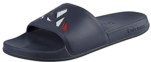 Knixmax Chanclas Mujer Zapatillas de Piscina Ligero Antideslizantes Sandalias para Playa, Baño, Ducha, Interior y Exterior Azul Marino 36/37 EU