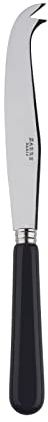 Sabre Paris | Couteau à fromage 24 cm Pop couleur Noir. Couvert en Acier Inoxydable. Efficace et élégant pour découper une large variété de fromages.