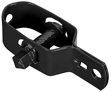 Tenditore per rete metallica plastificato nero–lunghezza 90 mm–perno Ø14–25 pz di tenditori per filo di recinzione flessibile–Tenditore in acciaio zincato nero–filo per tendere la rete metallica.