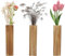HENGBIRD Vases muraux modernes en bois pour plantes d'intérieur, décoration d'intérieur, 2,5 x 5,6 x 29,5 cm