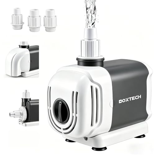 Boxtech Aquarien Wasserpumpen 15W, 1000L/h Springbrunnenpumpe