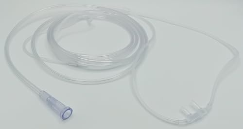 Soft Nasal Cannula with Soft Tip Prongs and 2.1m Oxygen Tubing and Face Piece| Comfortable and Flexible Oxygen Delivery
