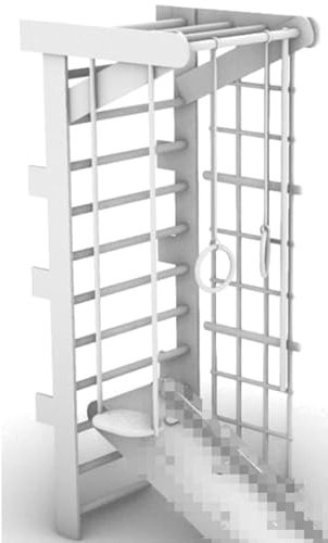 Sprossenwand Kinderzimmer 6-in-1 Indoor Klettergerüst – Kletterwand mit Schaukel, Ringen& Seil – Kletterwand Kinderzimmer aus Holz für Spielspaß & Motoriktraining Zuhause