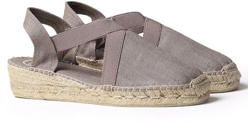 Toni Pons Damen-Espadrille aus Baumwolle - Verona - Taupe, 38 EU