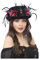 MIMIKRY Damen Zylinder mit Stierkopf Rosen und Federn Gr. 54-58 Hut Day Of The Dead