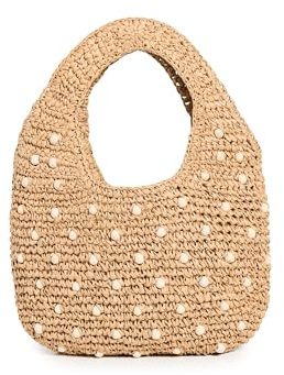 Madewell Women's Micro Straw Beaded Bag, Natural, One Size