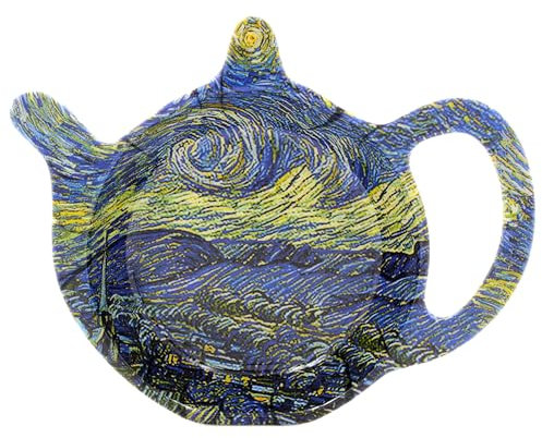 The Leonardo Collection Van Gogh Teabag Tidy | British Designed Tea Bag Tidy | Designed By Vincent Van Gogh | Lovely Tea Bag For All Home & Office For Women & Men