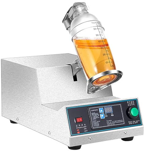 WFUAHA Automatic Cocktail Shaker, Cocktail Shaker Set, 140W Electric Milk Tea Shaker Machine, with Smart Control Panel, 0~120s Timing, Can Shake 350-700ML, for Coffee, Juice, Milkshakes, Cocktails
