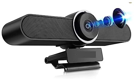 AIRYSSFU Cámara Web, Cámara Web de Sala de conferencias 4K con micrófono y Altavoz Cámara de Video de computadora de 8MP con Encuadre automático AI de Gran Angular for transmisión
