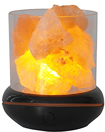 Luce notturna in pietra di sale di cristallo 7 colori lampada di cristallo portatile USB diffusore di oli essenziali per auto casa ufficio camera da letto decorazione desktop