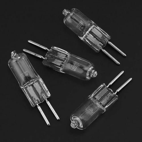 UGEFKMQ 5PCS Capsula Lampadina G5.3 24V 20W 12V Lampadine Alogene trasparente a lenti G5.3 220V 35W 36V 50W GU5.3 base a doppio ago Bianco caldo 36V-50W