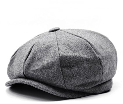 CeXin Unisex Herren Damen Winter Gatsby Newsboy Barett Cap Schirmmütze Kappe Hut (20)