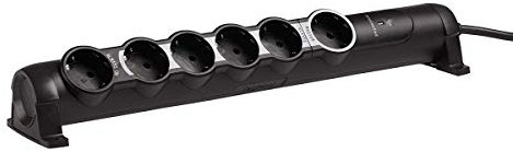 LEGRAND, drehbare Steckdosenleiste mit Master-Slave-Funktion für automatisches Ein/Aus-Schalten, 6 Steckdosen (6-fach), Schutz vor Überspannung und Überlast, 1x Master, 4x Slave,1x Always-On, 694613