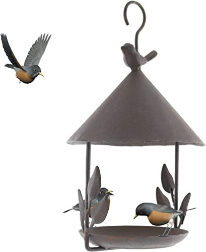 TentHome Mangiatoia Casa Uccelli Appeso Esterno in Ghisa