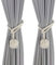 Gohytal Embrasse pour Rideaux Beige, 2 Pièces Embrasses de Rideaux, Embrasses Rideau Tricotées à la Main, Embrasse de Corde de Rideau, Rideaux Boucle Décoration pour la Chambre et du Bureau