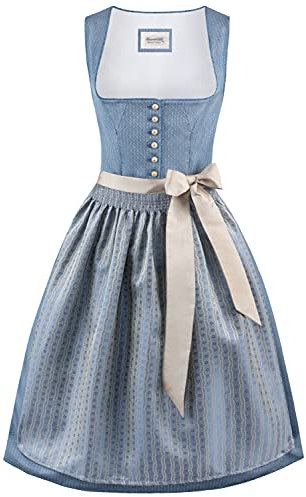 Stockerpoint Damen Dirndl Irit I Größe 32-48 I Trachtenkleid mit liebevollen Details & eleganter Dirndlschürze I Bequem & pflegeleicht I Perfekt für Volksfest & Festlichkeiten