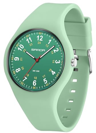 Forrader Analoge Unisex-Armbanduhr, wasserdicht, Sportuhren für Krankenschwestern, Mediziner, Damen, Herren, Studenten, leicht ablesbares Zifferblatt, Silikonarmband, Damenuhr