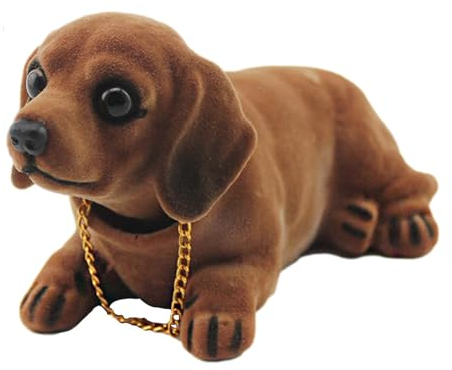 Rurunklee Nette Nicken Schütteln Kopf Hund Verzierungen Wackelhund Auto-Innendekoration Ornament Statuen und Skulpturen Schüttelt den Kopf Hundedekoration Deko Figur