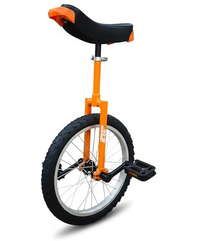 Green Slide Einrad 20 Zoll Edge Orange, Freestyle (Tricks-Vierkantgabel), Aluminiumfelge, Sattel, Griff