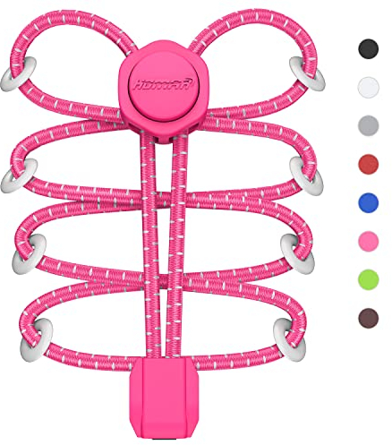 HOMAR Schnürsenkel ohne Binden für Kinder und Erwachsene Elastische Schnürsenkel Schnellverschluss für Turnschuhe Brettschuhe und Freizeitschuhe Elastische Schuhbänder ohne Binden