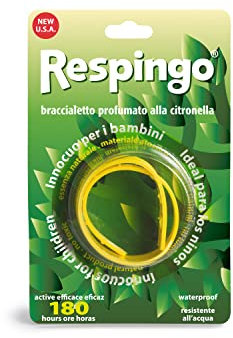 Respingo, Braccialetto Colorato e Profumato alla Citronella, Braccialetto Anti Zanzare e Resistente all'Acqua, Protezione Naturale Contro le Zanzare, Adatto per Adulti e Bambini