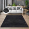 the carpet Cosy kuschelig Warmer Fellteppich, weich und elegant, waschbar und Fußbodenheizung geeignet, Öko-Tex Zertifiziert, Schwarz, 240 x 340 cm
