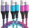 USB C Charger Cable Fast Charge, 3Pack 3FT/0.9M Type C Samsung Phone Charger Cable, USB C Fast Charging Lead for Samsung Galaxy A16 A15 A14 A13 A55 A54 A53 A34 S25 S24 S23 S22 S21 Z Flip5 Flip4,Huawei