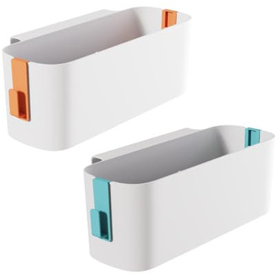 Bedside Hanging Storage, 2pcs Hanging Storage Basket, Hanging Bed Bags Organizer Box, Bedside Table Bed Shelf Holder Storage Hanging Basket,Bed Organizer Hanging Storage Basket,with 4 Detachable Hooks